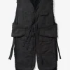 Liner Vest - Black Polyester Lt. Weight Fake Suede