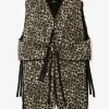 Liner Vest - Brown Nyco Leopard Print