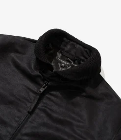LL Jacket - Black Polyester Fake Suede