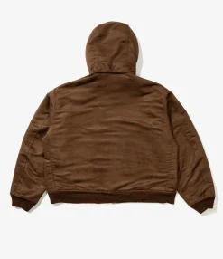 LL Jacket - Brown Polyester Fake Suede