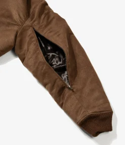 LL Jacket - Brown Polyester Fake Suede