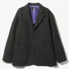 Loafer Jacket - Charcoal - Wool Glen Plaid