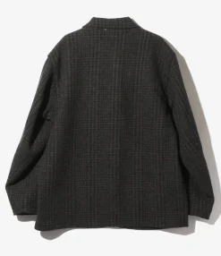 Loafer Jacket - Charcoal - Wool Glen Plaid