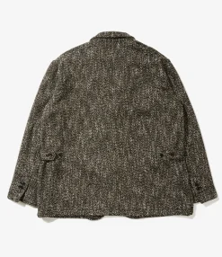 Loiter Jacket - Brown/Black Wool Homespun