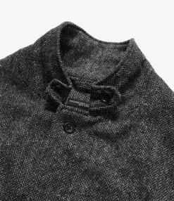 Loiter Jacket - Grey Poly Wool Herringbone