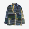 Loiter Jacket - Navy/Yellow/Green Dobby Jq.