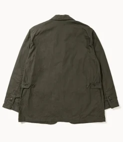 Loiter Jacket - Olive Cotton Brushed Herringbone