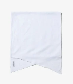 Long Scarf - White Handkerchief Linen