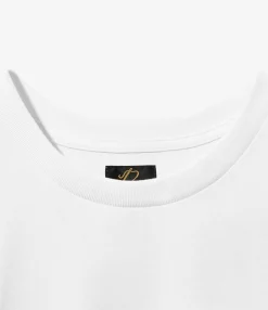 L/S Crew Neck Tee - White - Poly Jersey