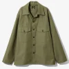 L/S Fatigue Shirt - Olive - Back Sateen