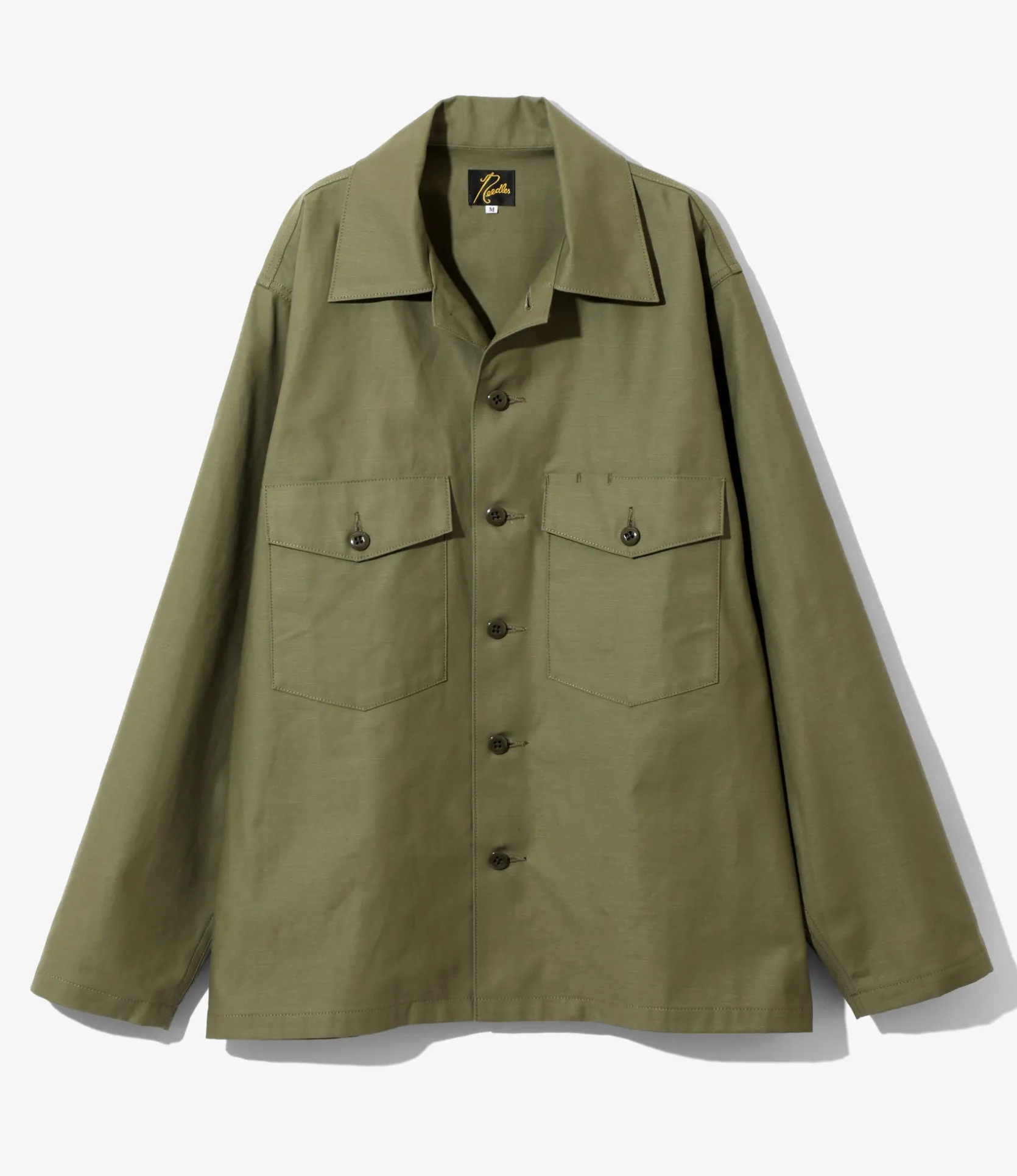 L/S Fatigue Shirt - Olive - Back Sateen