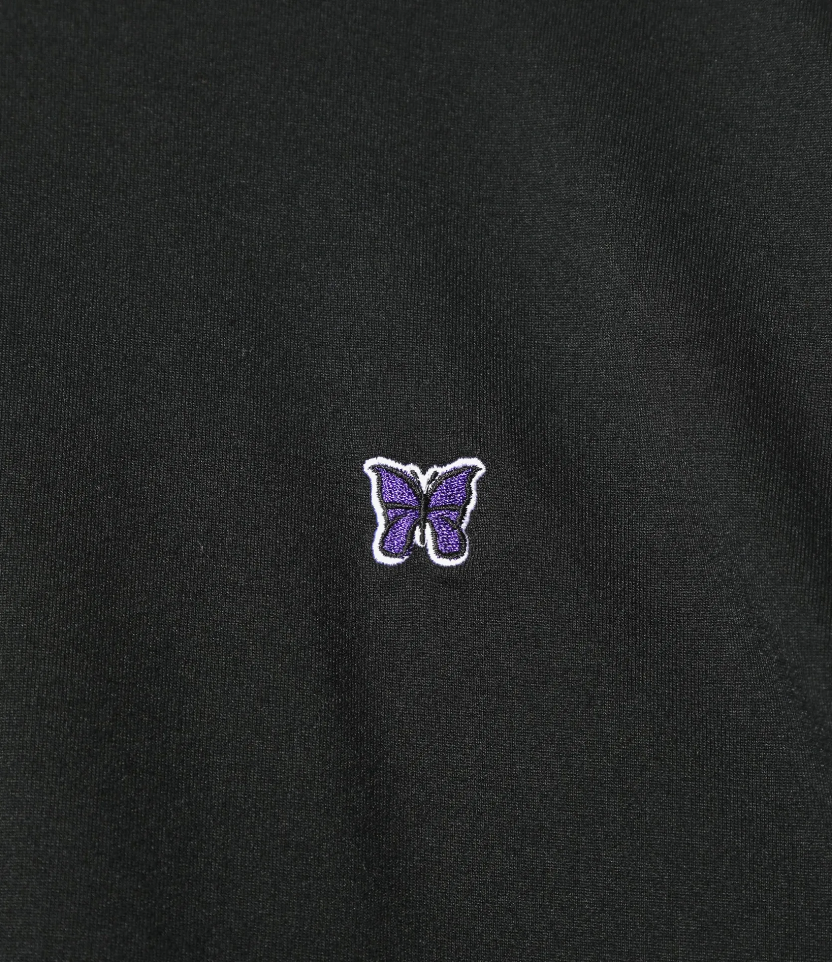 L/S Mock Neck Tee - Black - Poly Jersey