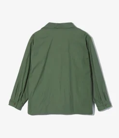 MC Jacket - Olive Cotton Reverse Sateen