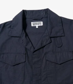 MC Shirt Jacket - Dk. Navy Cotton Ripstop