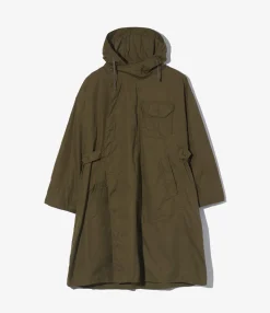 MG Coat - Olive Coated Cotton Cloth