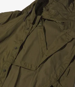 MG Coat - Olive Coated Cotton Cloth