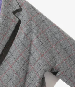 Miles Jacket - Grey - W/PE/PC/N/R Plaid Twill