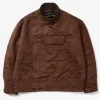 Moto Jacket - Brown Polyester Fake Suede