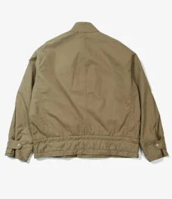 Moto Jacket - Khaki Nyco Twill