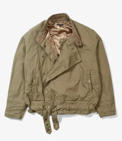 Moto Jacket - Khaki Nyco Twill