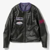 Motor Cycle Jacket - Black - Cowhide Leather