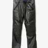 Motor Cycle Pant - Black - Cowhide Leather