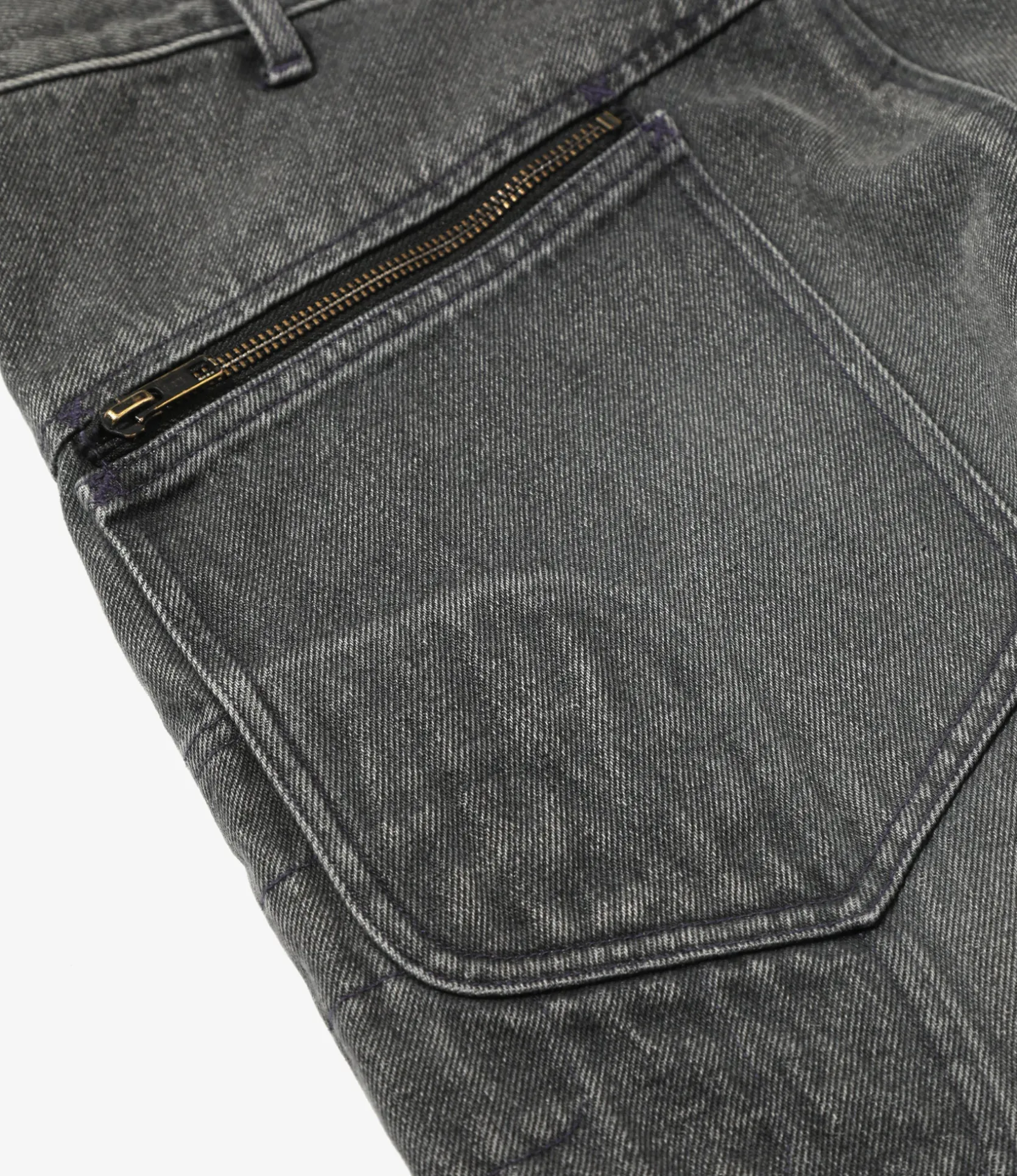 Motor Cycle Pant - Black - 13.5oz Denim, Vintage