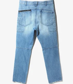 Motor Cycle Pant - Blue - 13.5oz Denim, Vintage