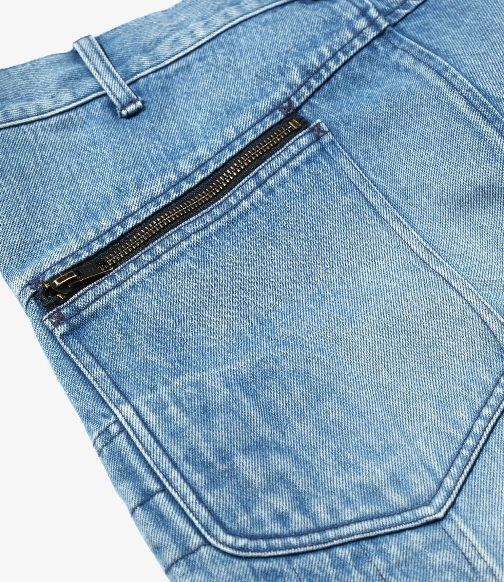 Motor Cycle Pant - Blue - 13.5oz Denim, Vintage