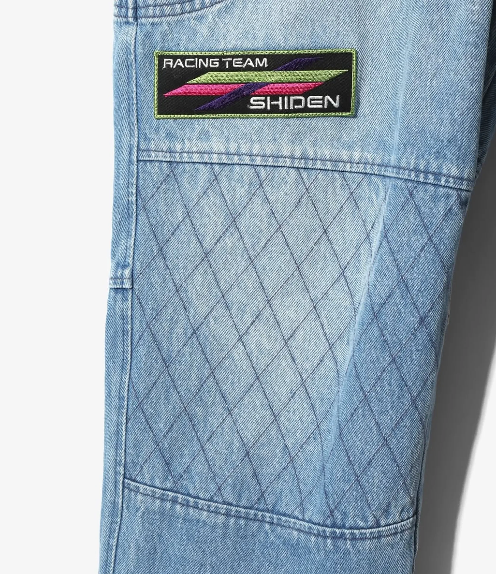 Motor Cylce Suit - Blue - 13.5oz Denim, Vintage