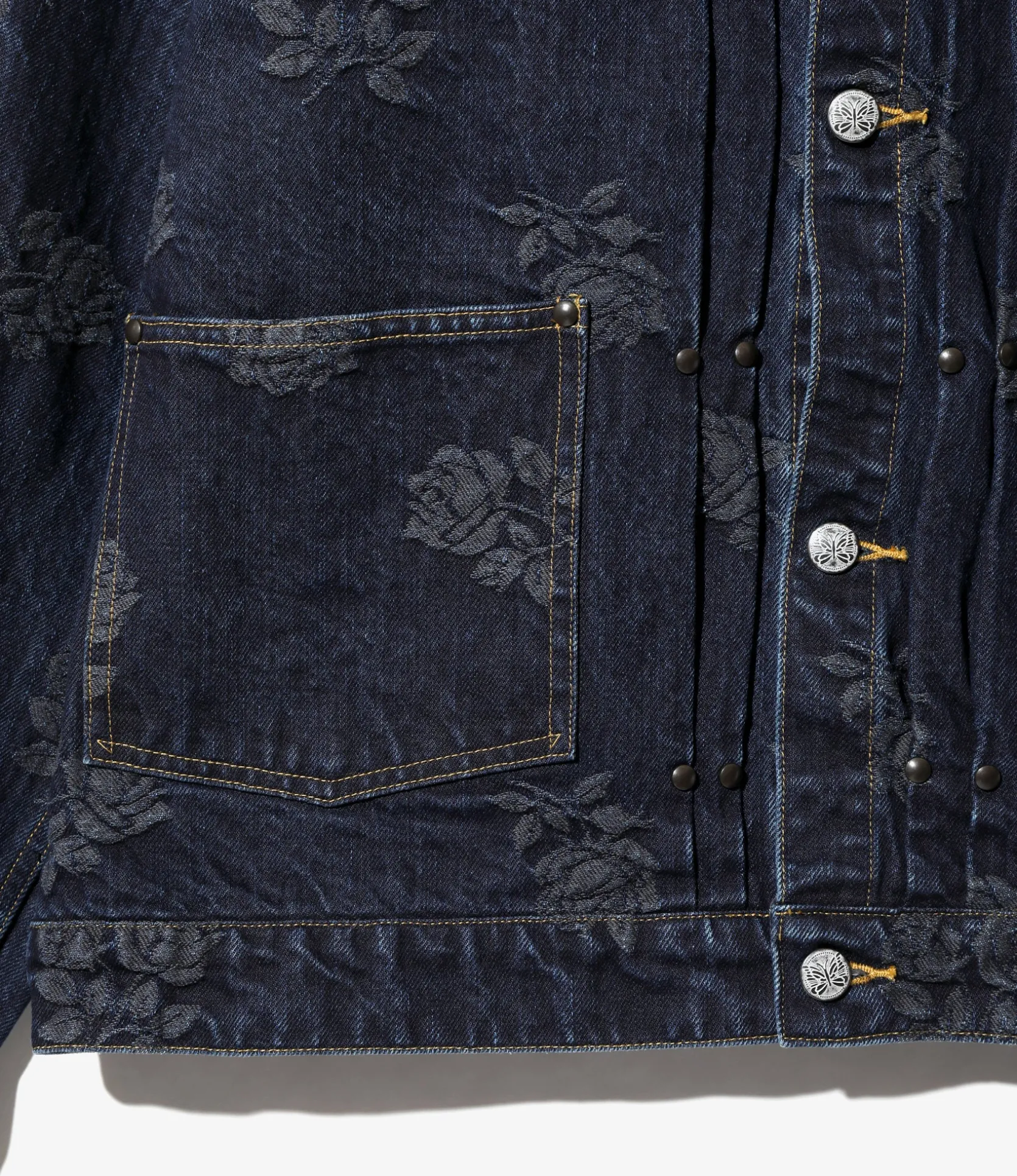 M.W. Jean Jacket - Indigo - 13oz Denim / Rose Jq.