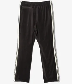 Narrow Track Pant - Charcoal - C/PE Velour