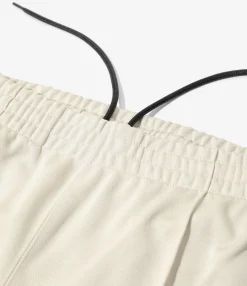 Narrow Track Pant - Ivory - Poly Smooth