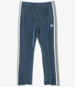 Narrow Track Pant - Marine Blue - C/Pe Velour