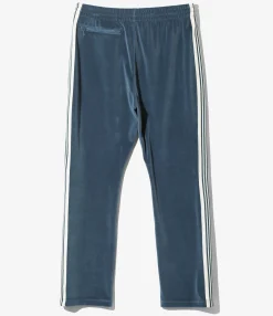 Narrow Track Pant - Marine Blue - C/Pe Velour