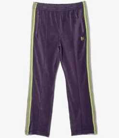 Narrow Track Pant - Purple - C/PE Velour