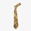 Neck Tie - Olive Cotton Madras Plaid