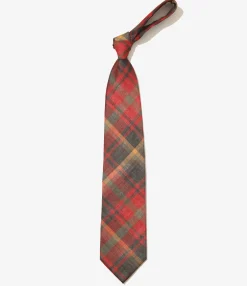 Neck Tie - Red - W/N Madras Check