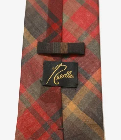 Neck Tie - Red - W/N Madras Check