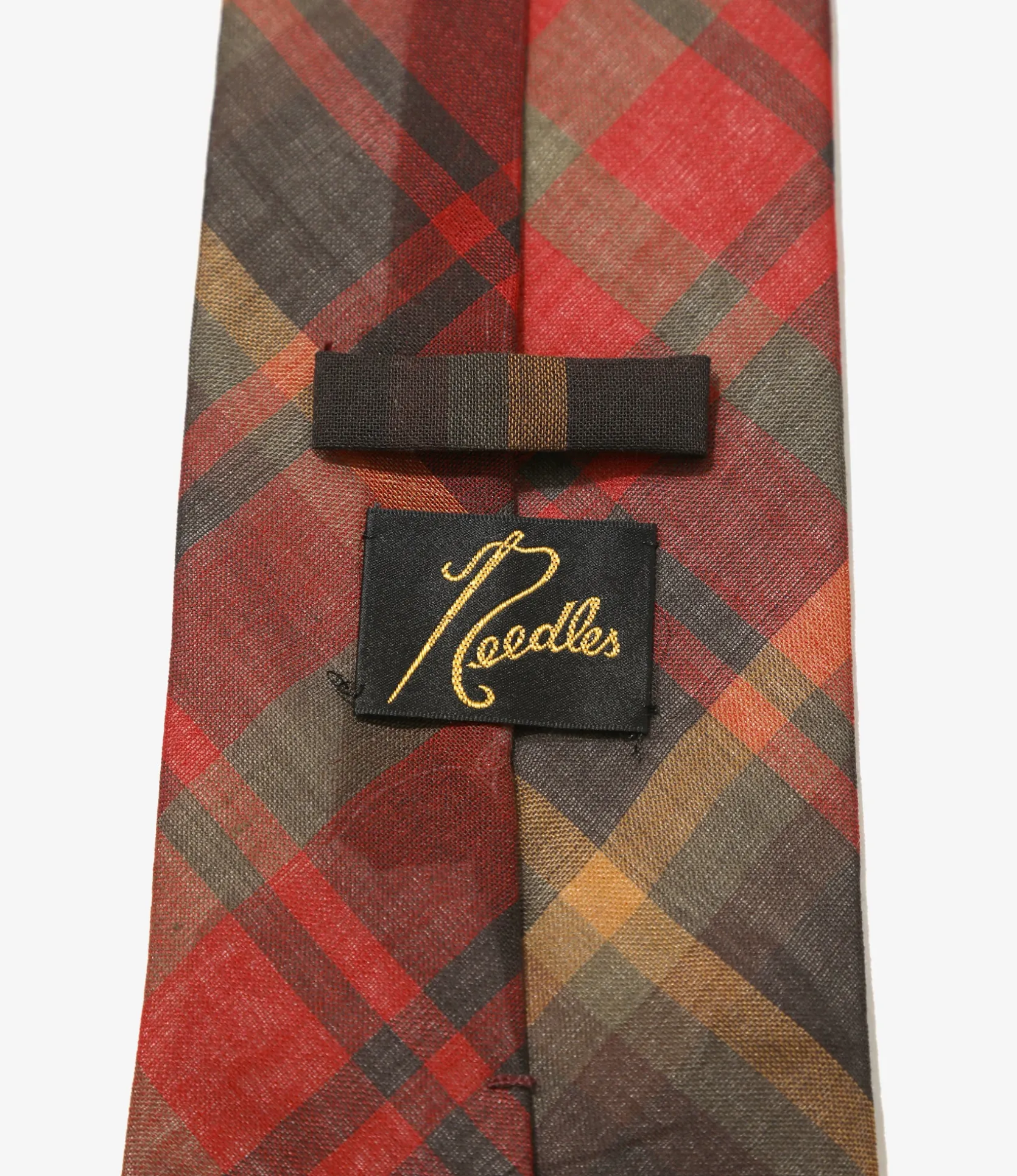 Neck Tie - Red - W/N Madras Check