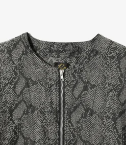 Needles Line Crew Jacket - Grey - PE/C Python Jacquard