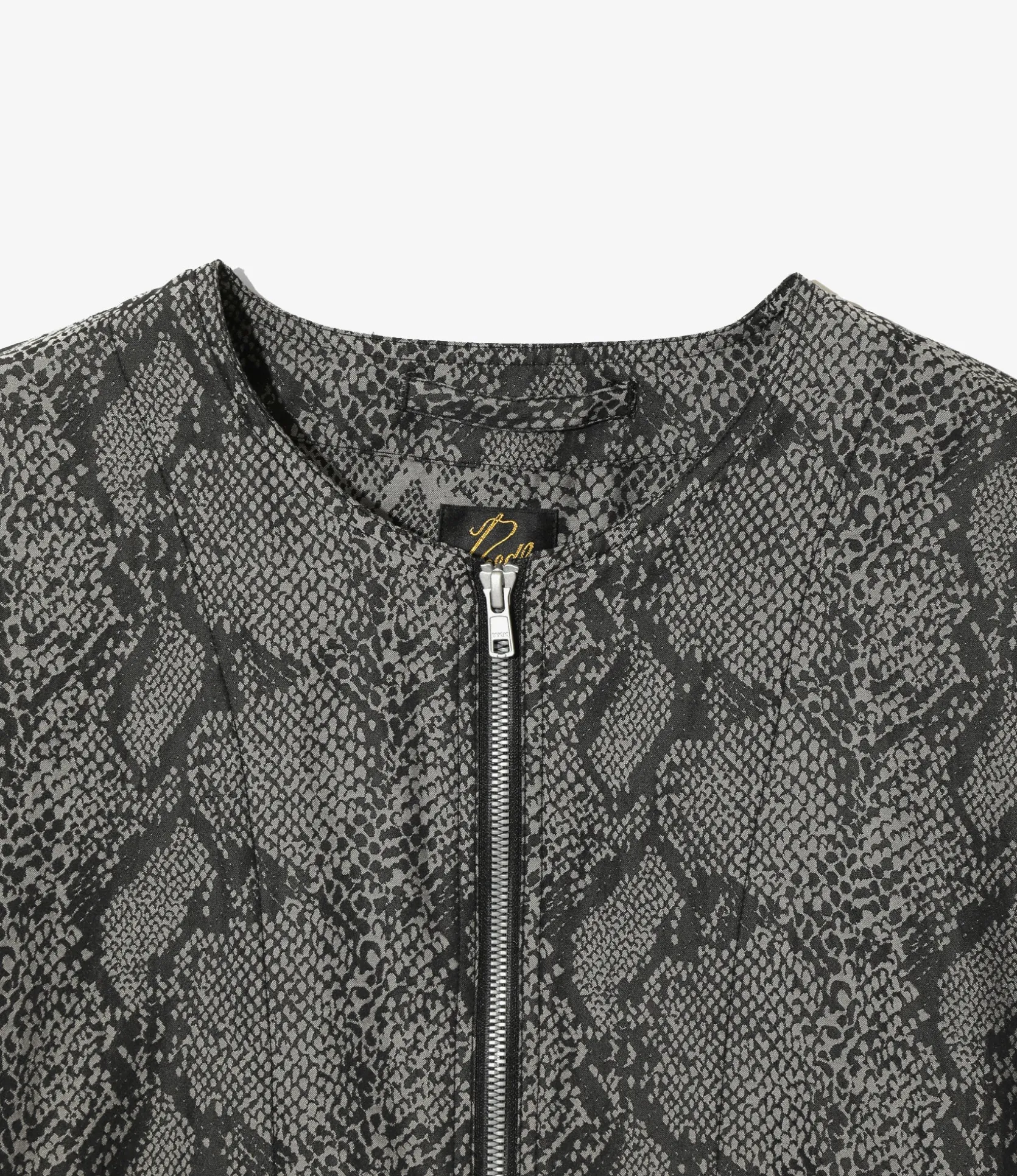 Needles Line Crew Jacket - Grey - PE/C Python Jacquard