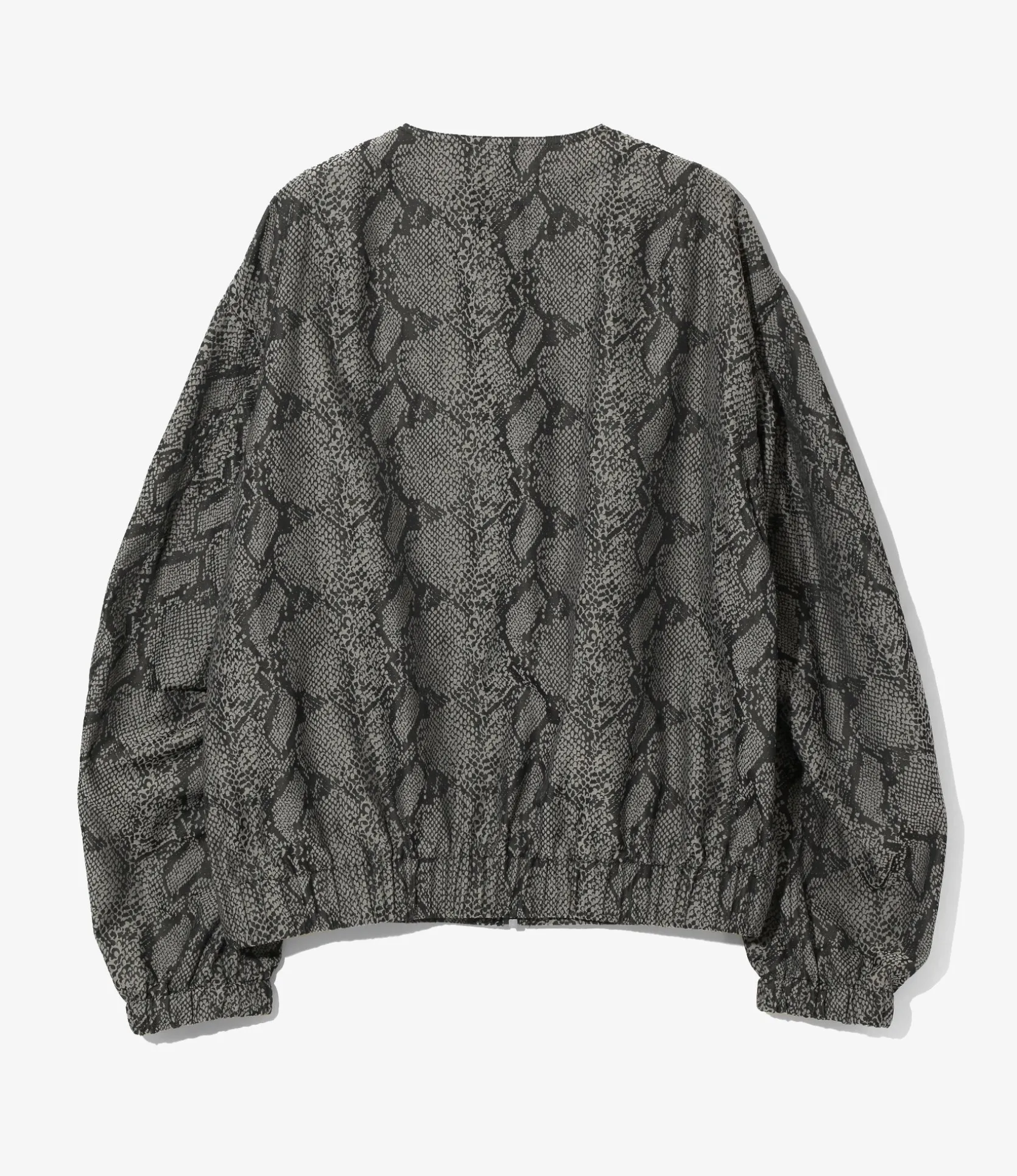 Needles Line Crew Jacket - Grey - PE/C Python Jacquard