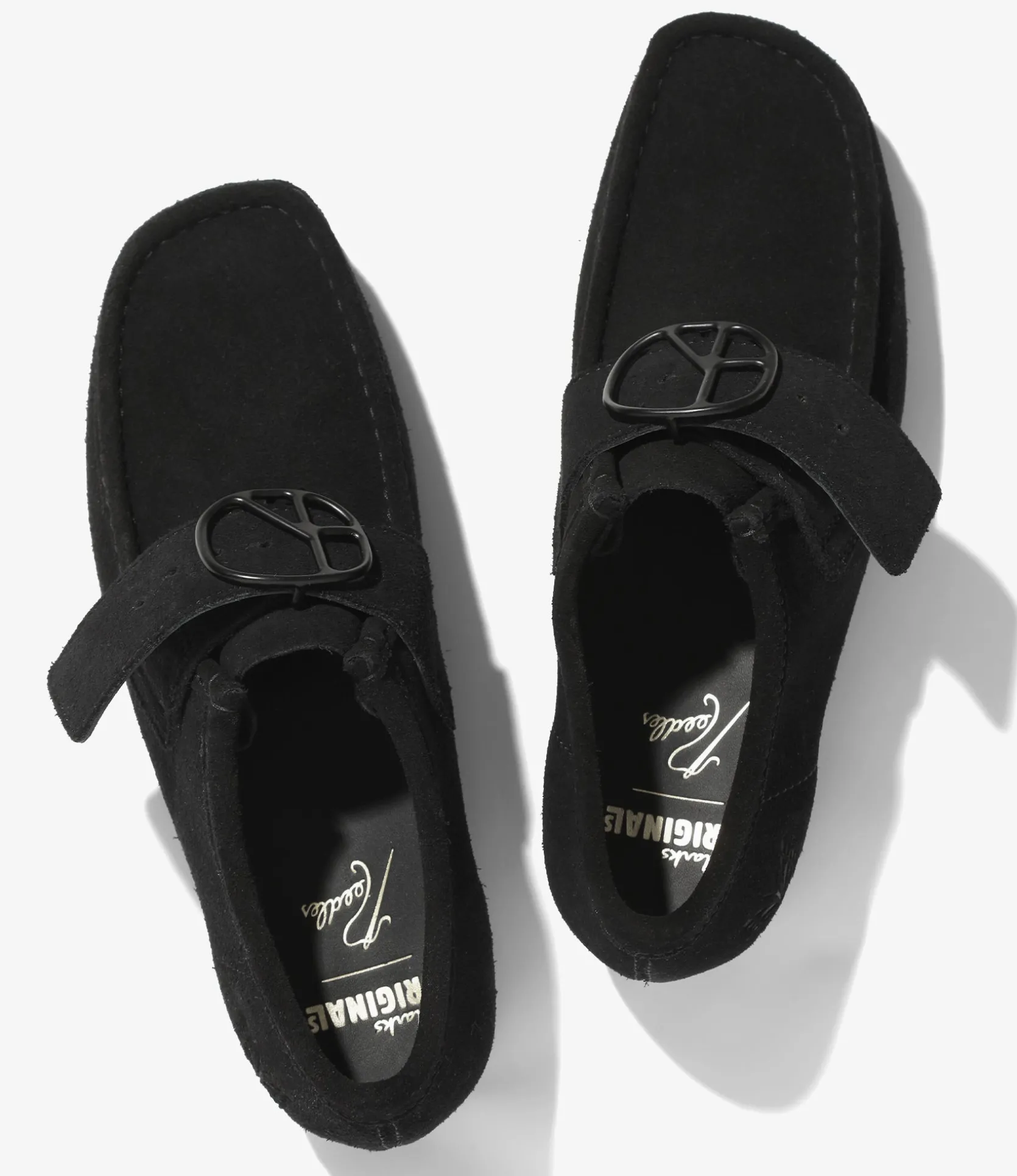 Needles x Clarks - Wallabee Strap Low - Black