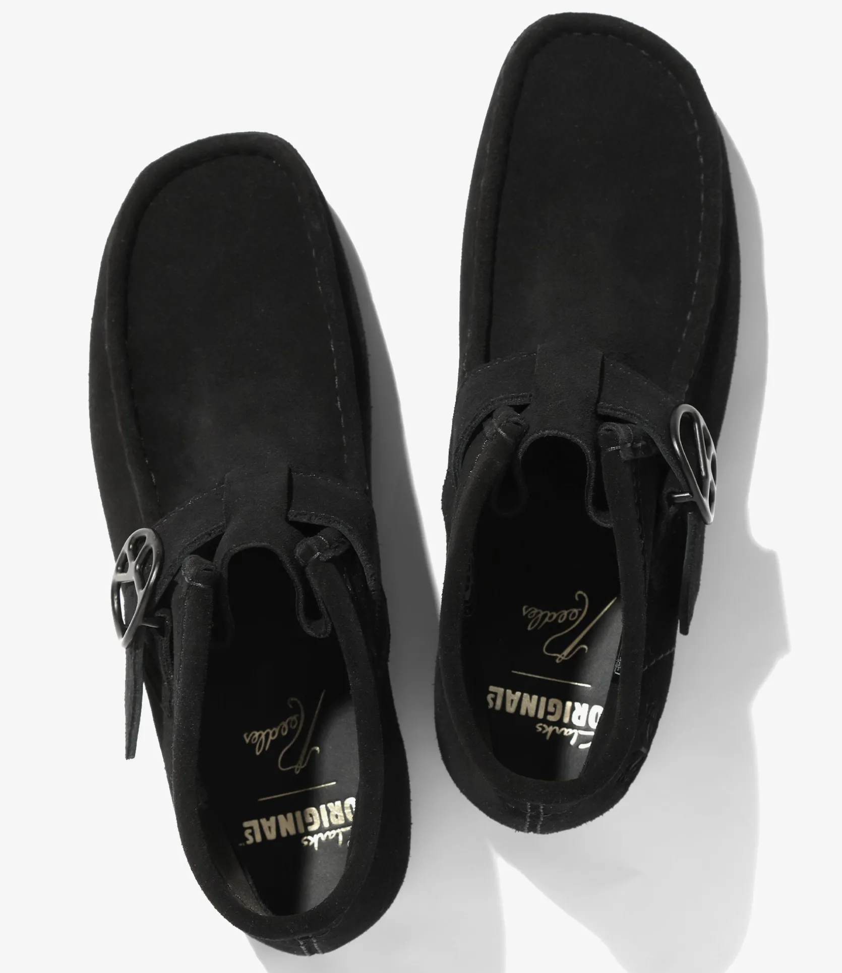 Needles x Clarks - Wallabee Strap Boots - Black