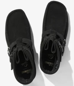Needles x Clarks - Wallabee Strap Hi - Black