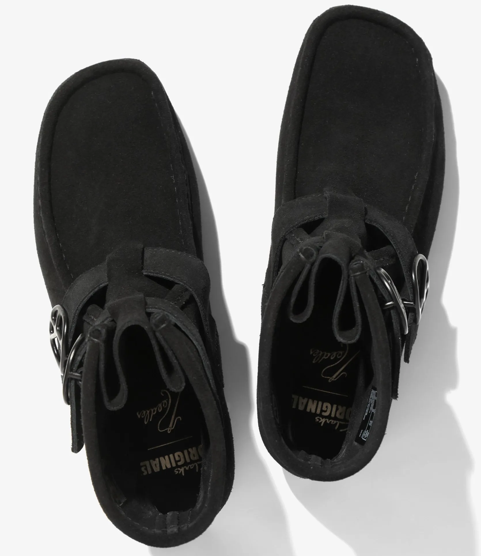 Needles x Clarks - Wallabee Strap Hi - Black