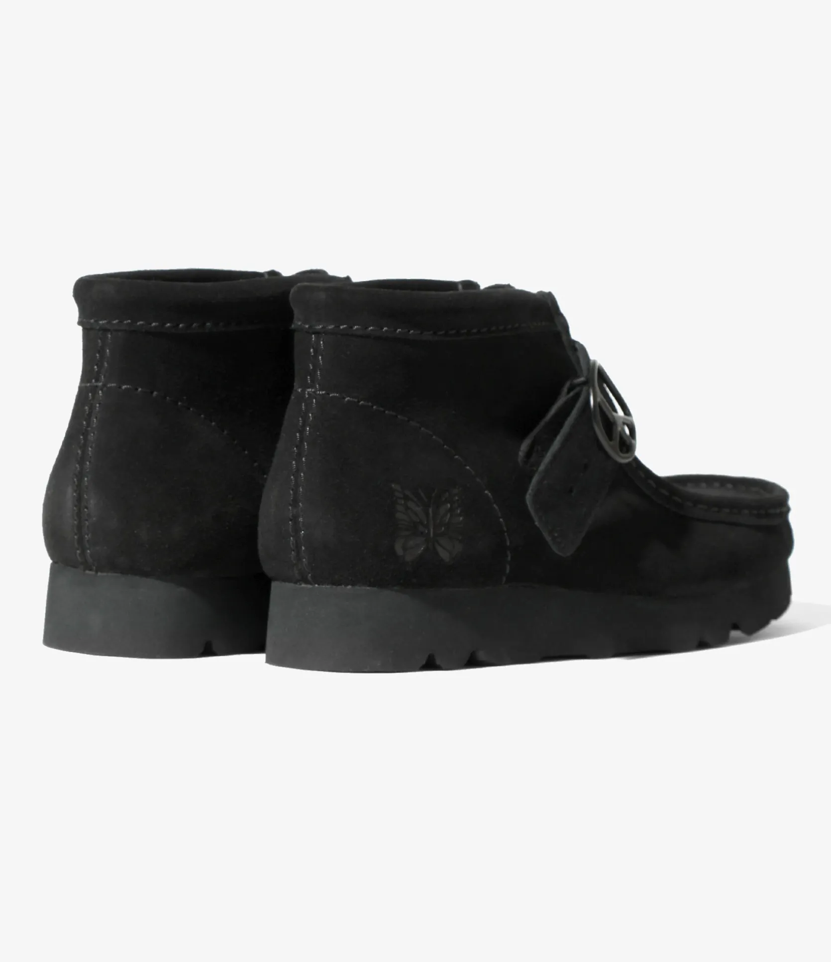 Needles x Clarks - Wallabee Strap Boots - Black