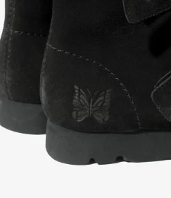 Needles x Clarks - Wallabee Strap Hi - Black