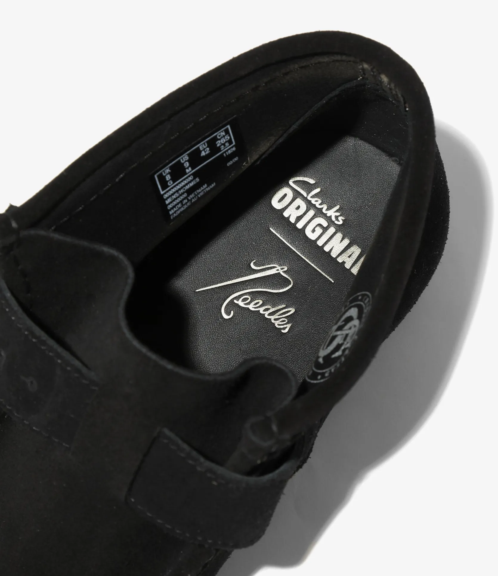 Needles x Clarks - Wallabee Strap Boots - Black